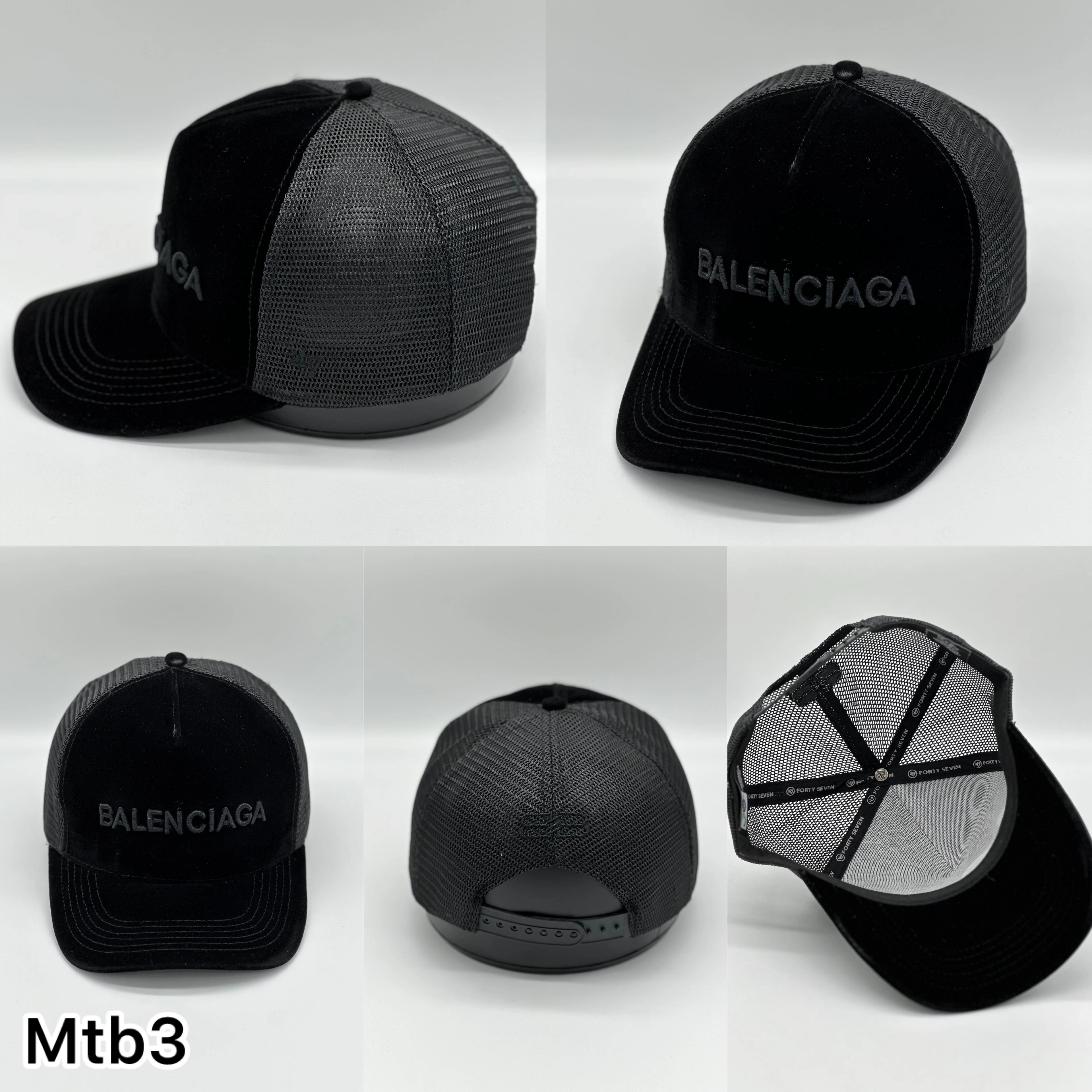 کلاه پشت توری مخمل برند BALANCIAGA - MTB1