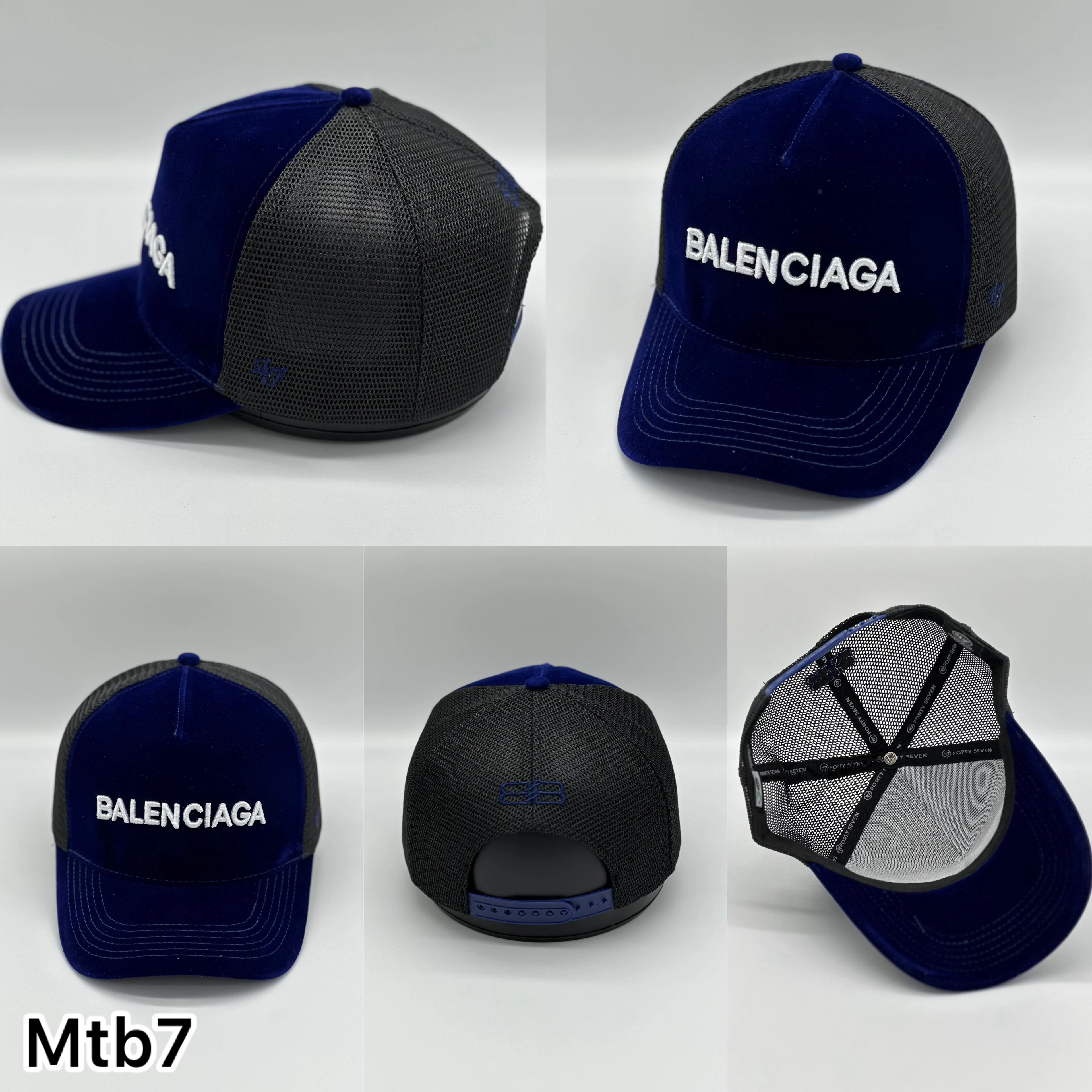 کلاه پشت توری مخمل برند BALANCIAGA - MTB1