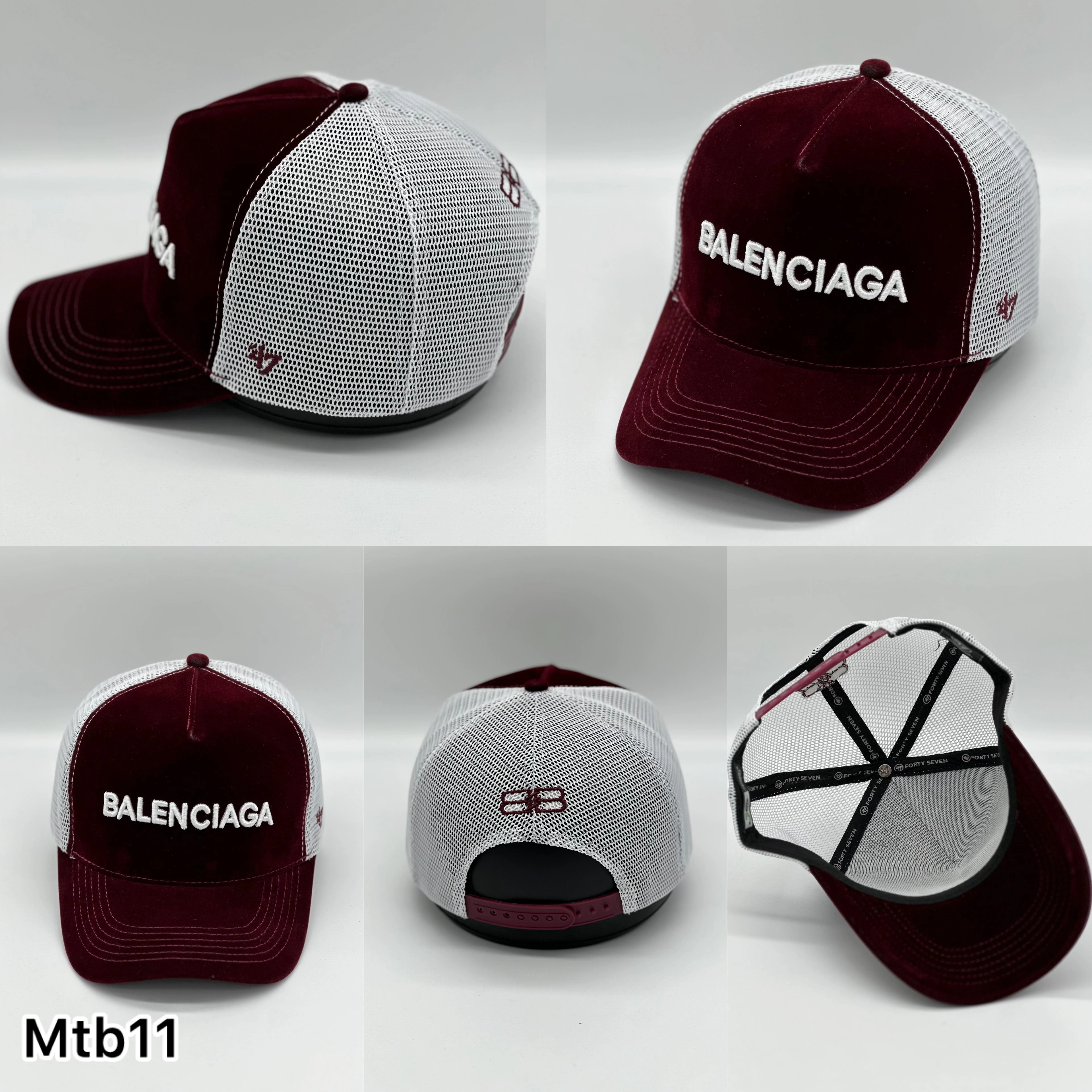 کلاه پشت توری مخمل برند BALANCIAGA - MTB1